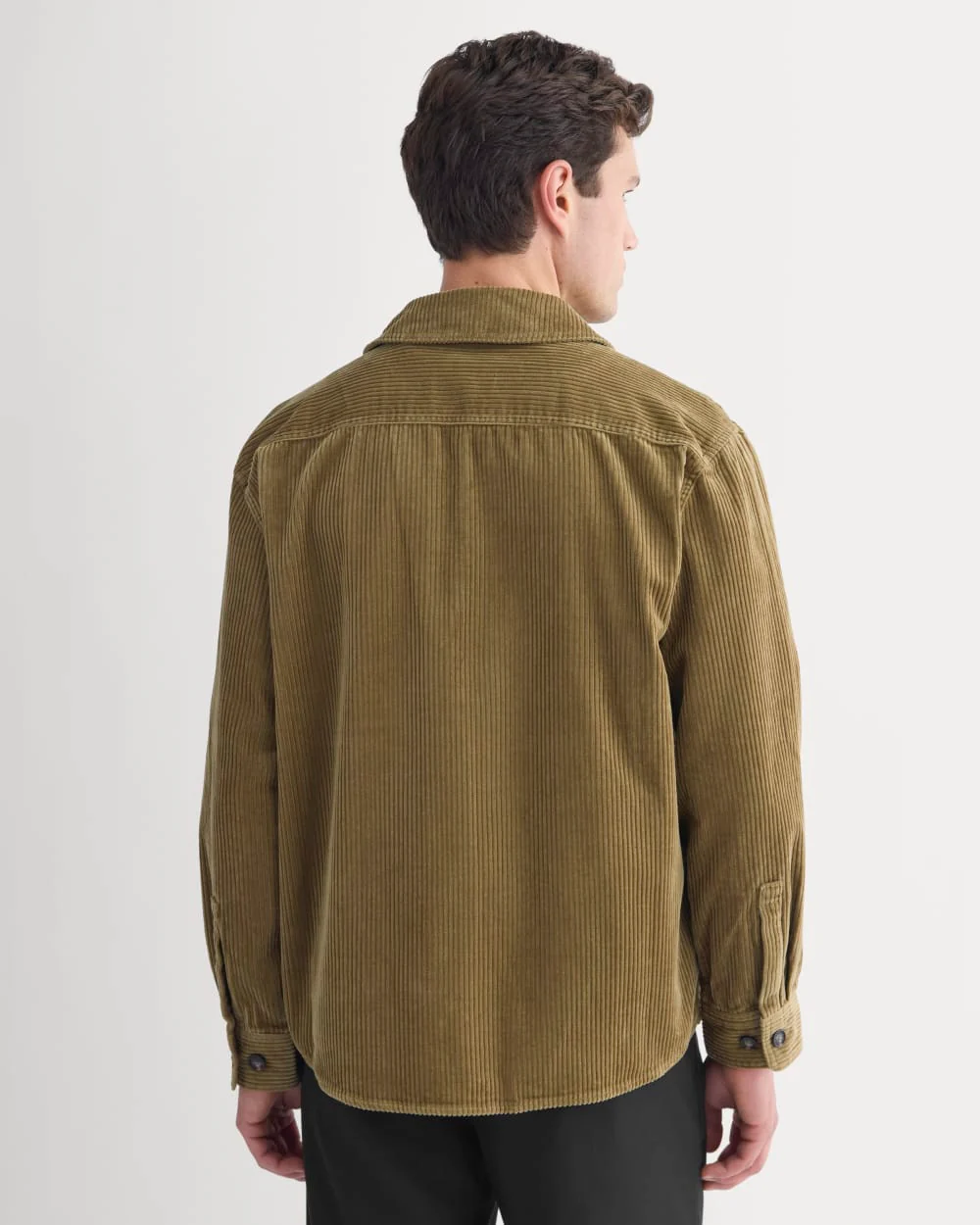 Wide Wale Corduroy Shirt | Aged Brass - Image 5