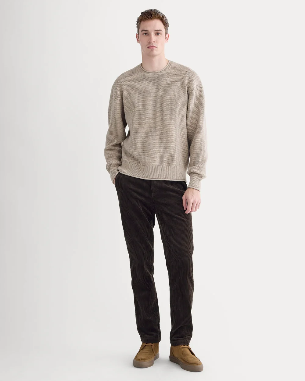 Wide Wale Corduroy Trouser | Dark Chocolate