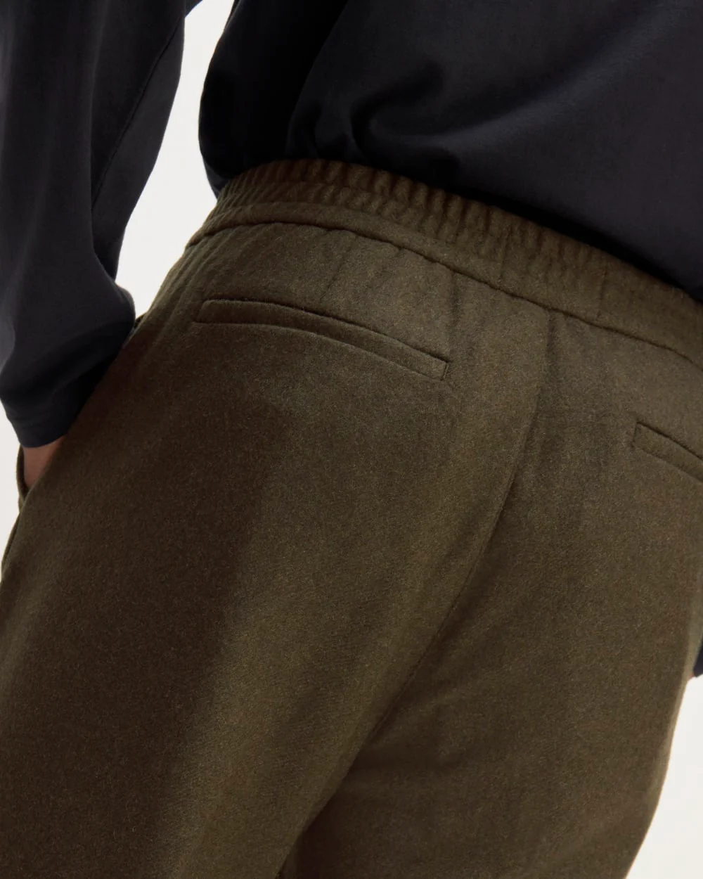 The Wool Flannel Pant | Dark Green - Image 5