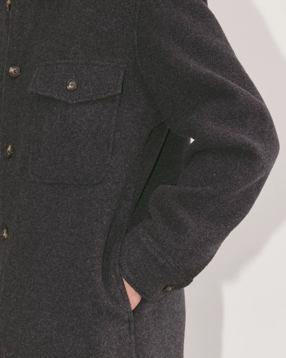 The Wool Overshirt | Heather Charcoal - Image 5