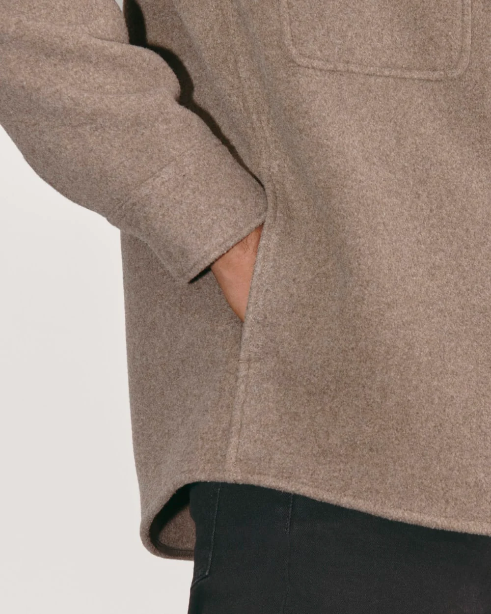 The Wool Overshirt | Heather Taupe - Image 5