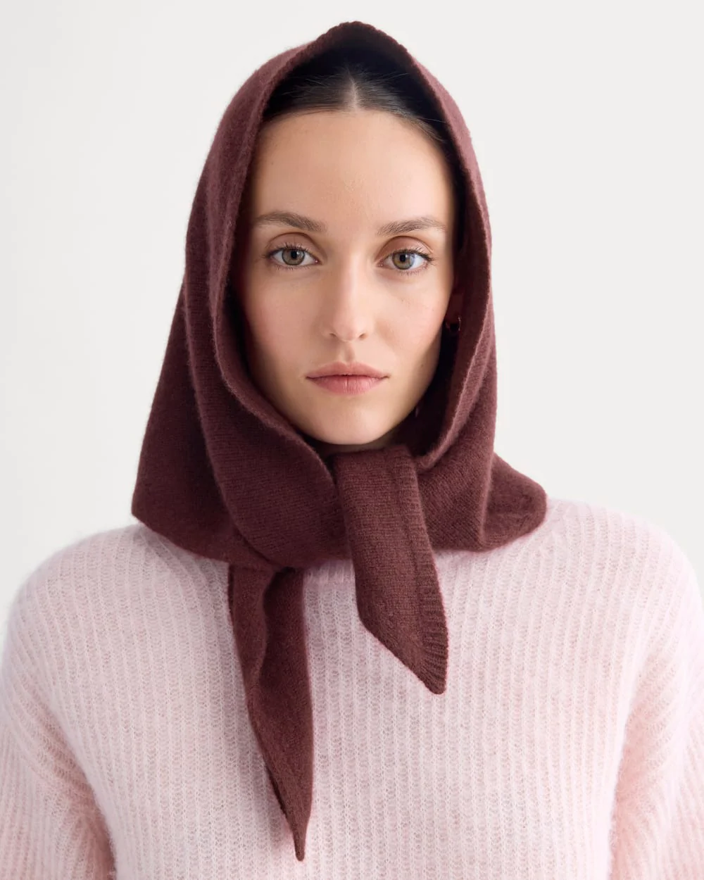 Cashmere Lovergirl Large Kerchief | Burgundy - Image 2