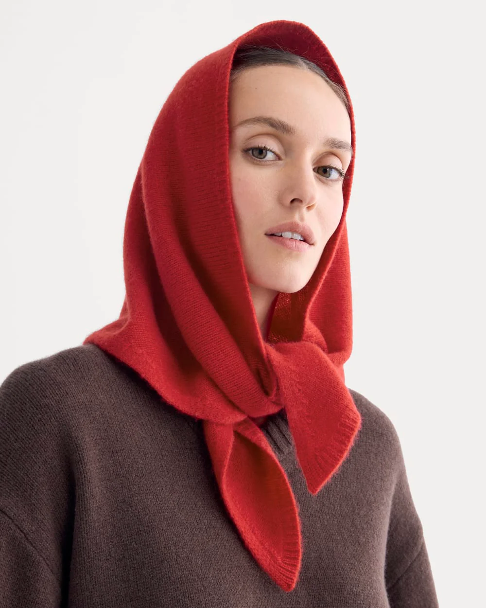 Cashmere Lovergirl Large Kerchief | Classic Red - Image 2