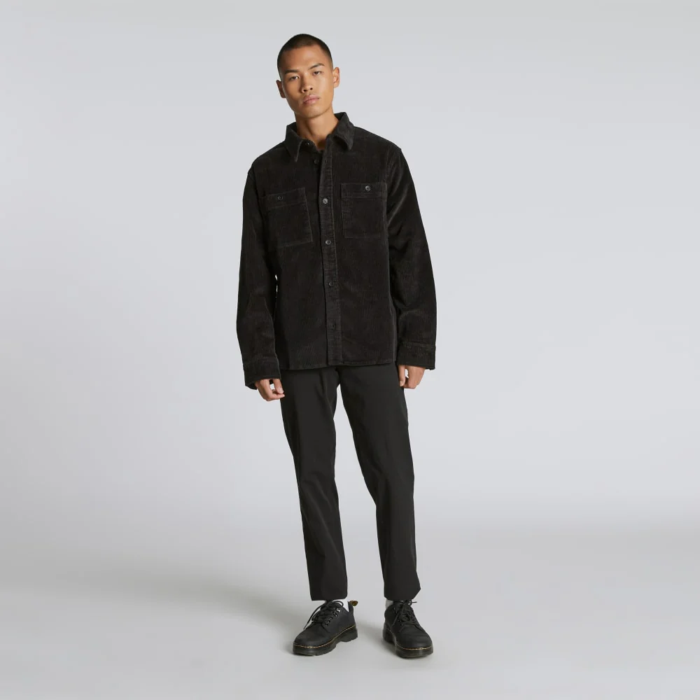 The Corduroy Everyone Overshirt | Black - Image 6