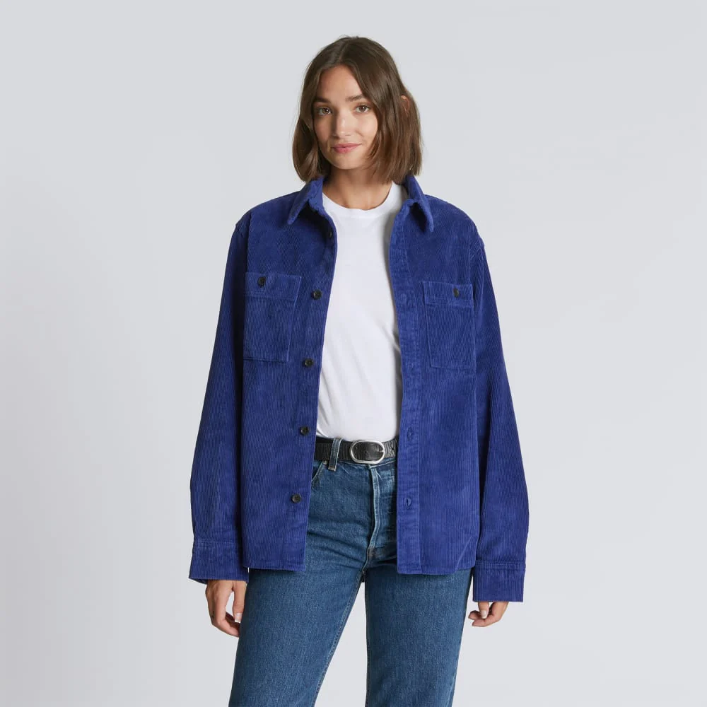 The Corduroy Everyone Overshirt | Cobalt - Image 2