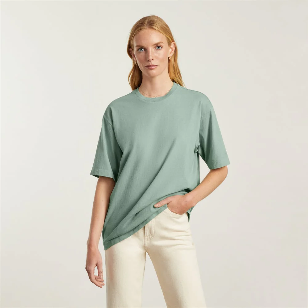 The Everyone Premium Weight Tee | White Sage - Image 2