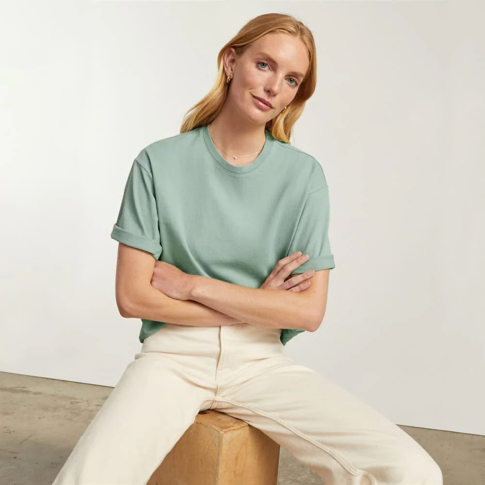 The Everyone Premium Weight Tee | White Sage - Image 3