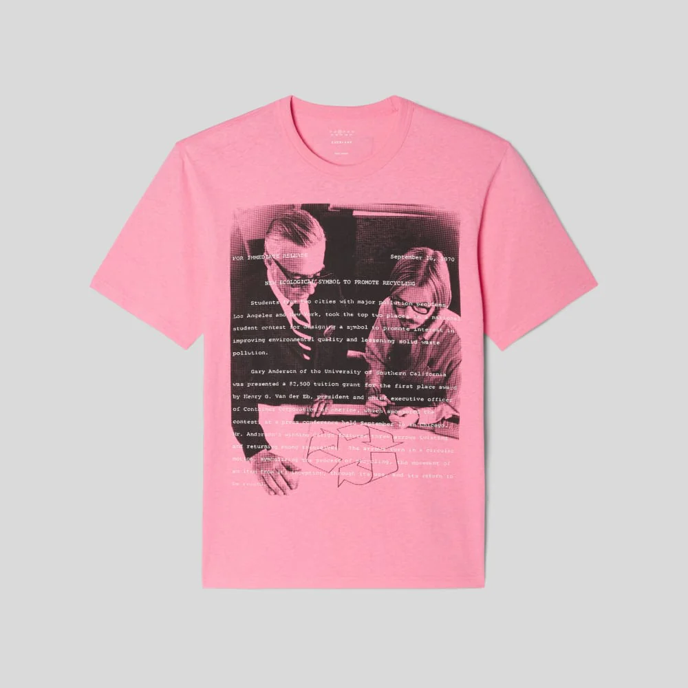 The Everyone Recycled Graphic Tee | Carnation Pink - Image 2