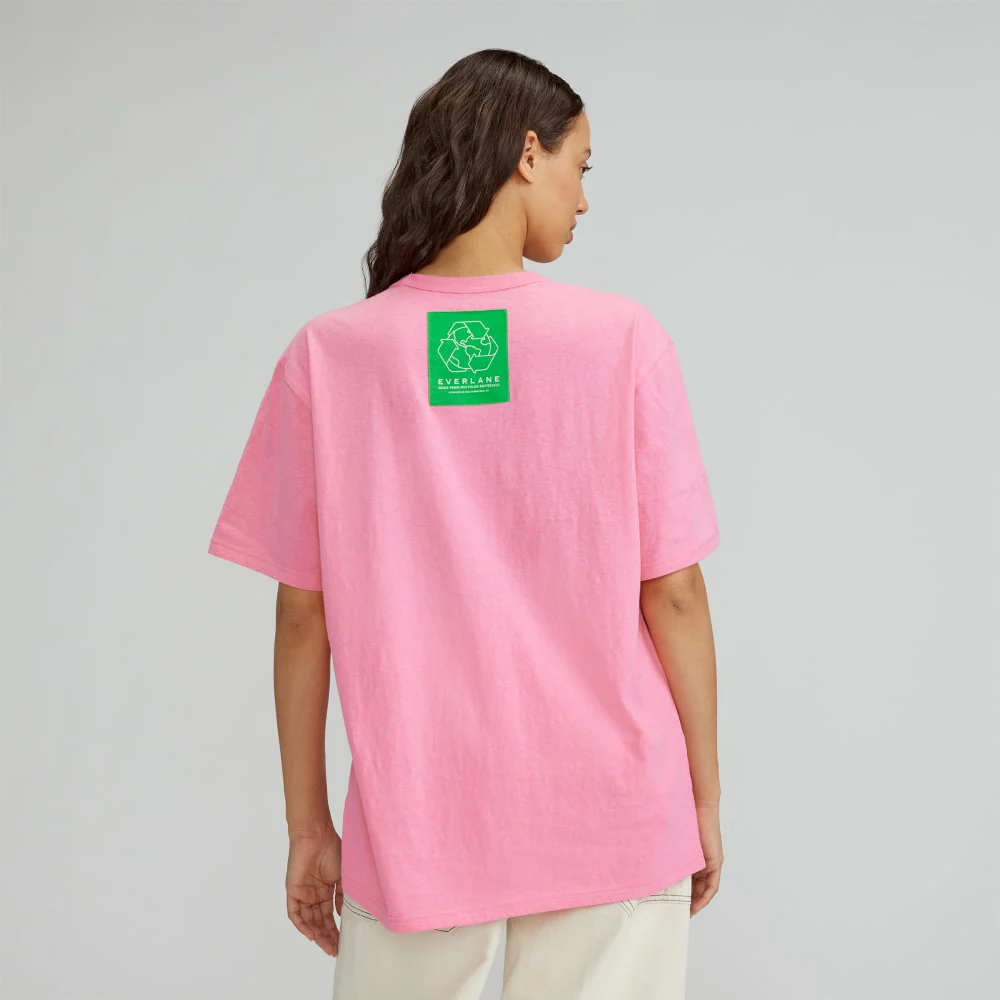 The Everyone Recycled Graphic Tee | Carnation Pink - Image 7