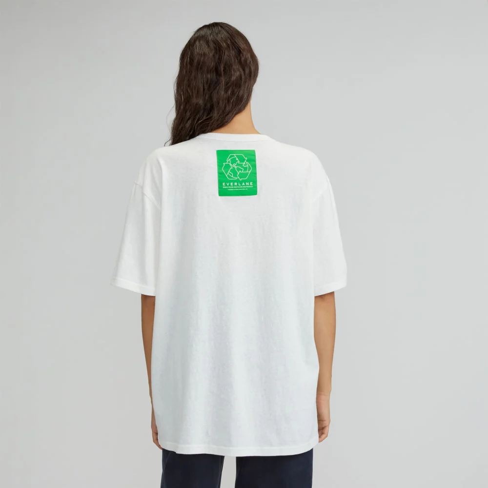 The Everyone Recycled Graphic Tee | White / Carnation Pink Multi - Image 3