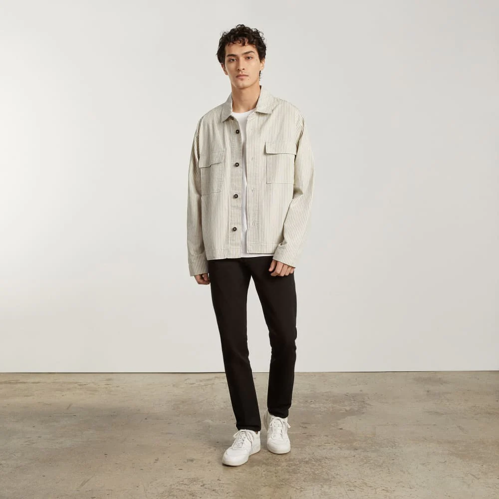 The Everyone Spring Shirt Jacket | Navy Stripe - Image 6