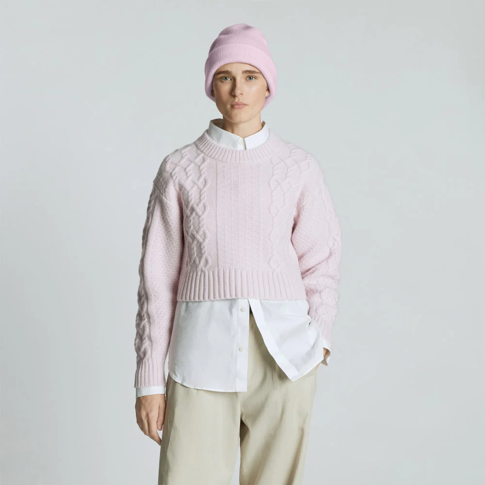 The Felted Merino Beanie | Light Lilac - Image 8