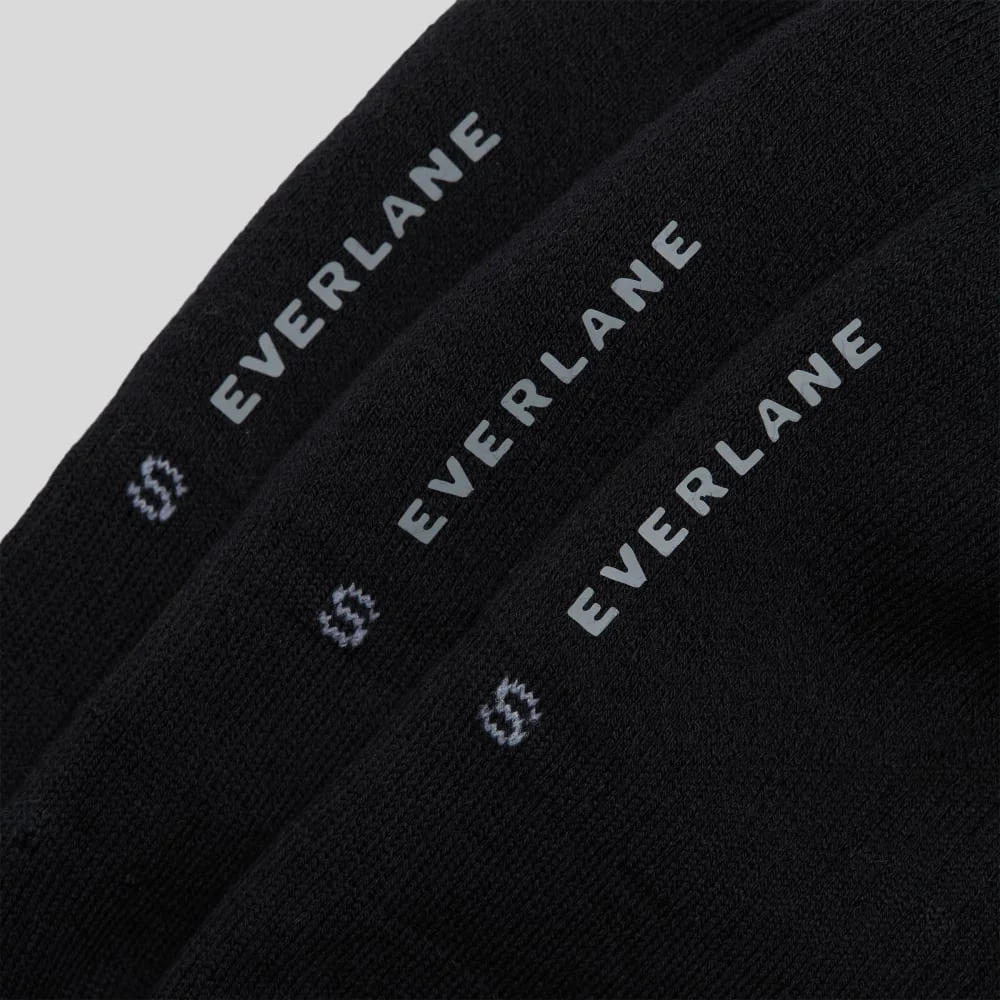 The Organic Cotton No-Show Sock 3-Pack | Black - Image 4