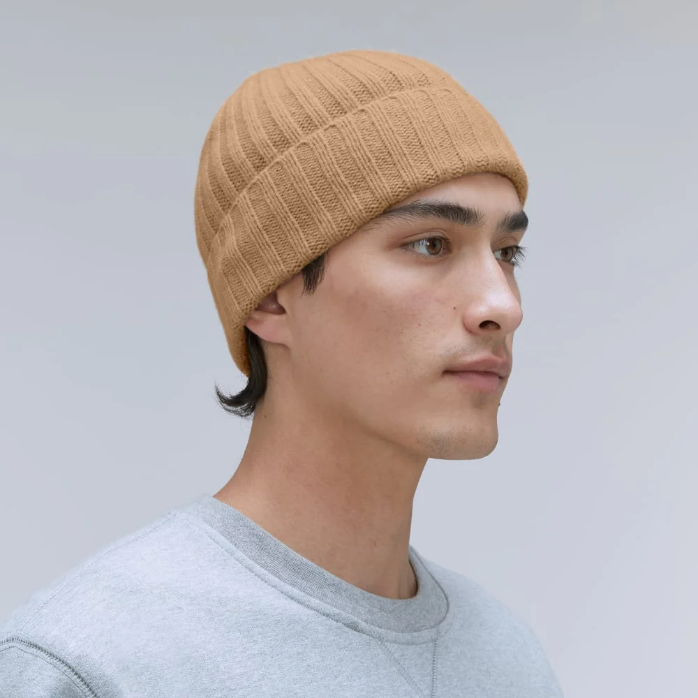 The Cashmere Beanie | Light Camel - Image 3