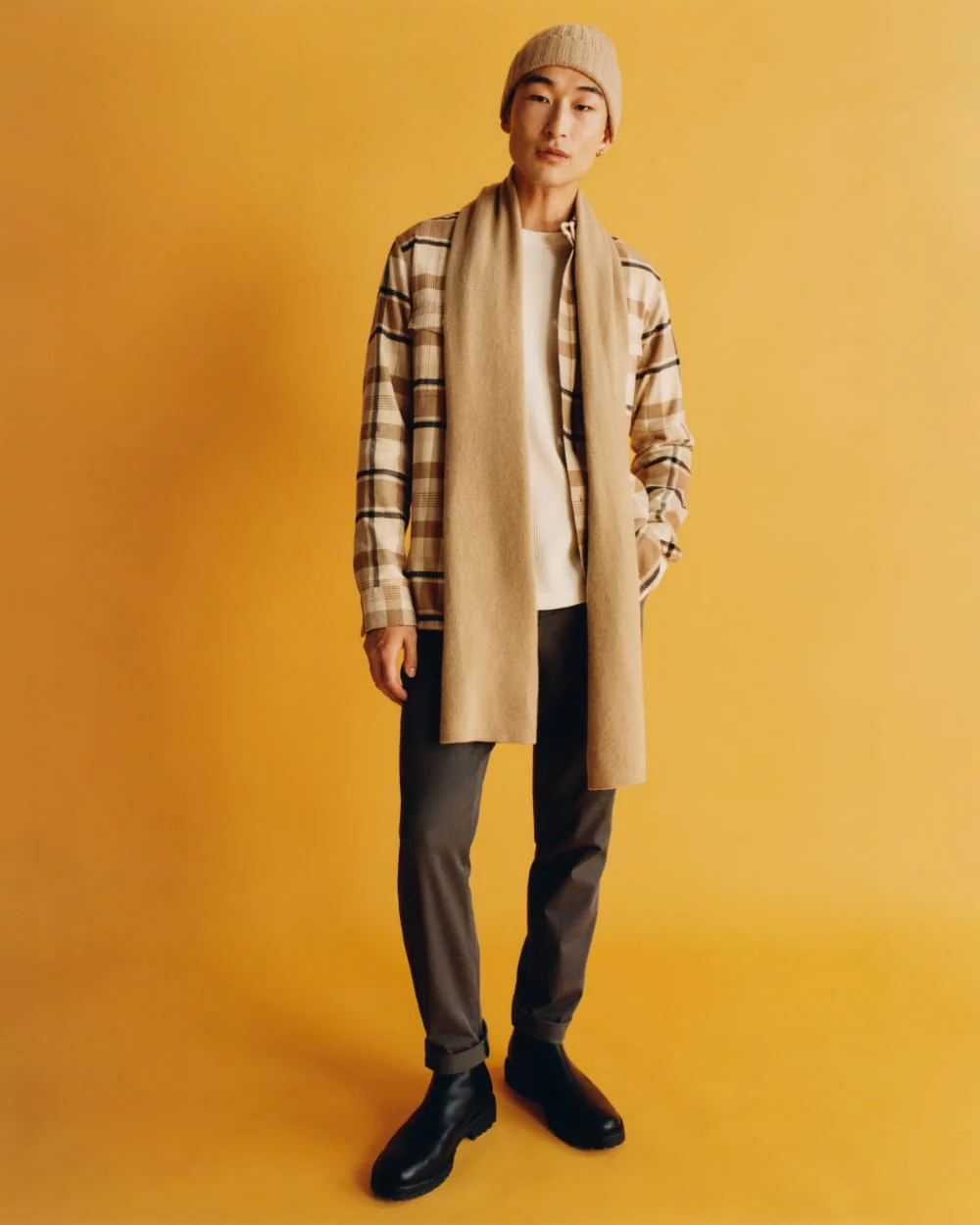 The Cashmere Beanie | Light Camel - Image 7