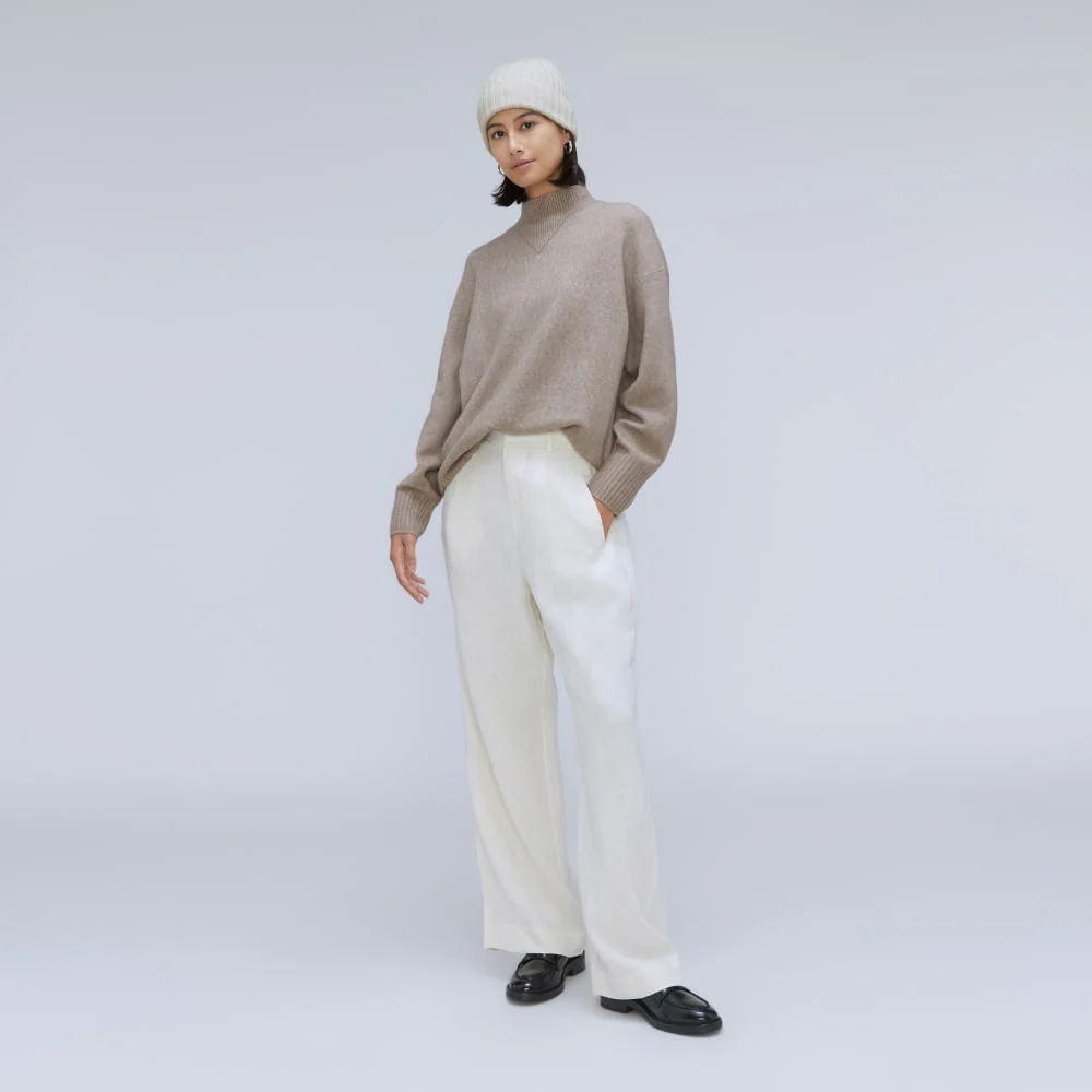The Cashmere Beanie | Pale Heather Grey - Image 5
