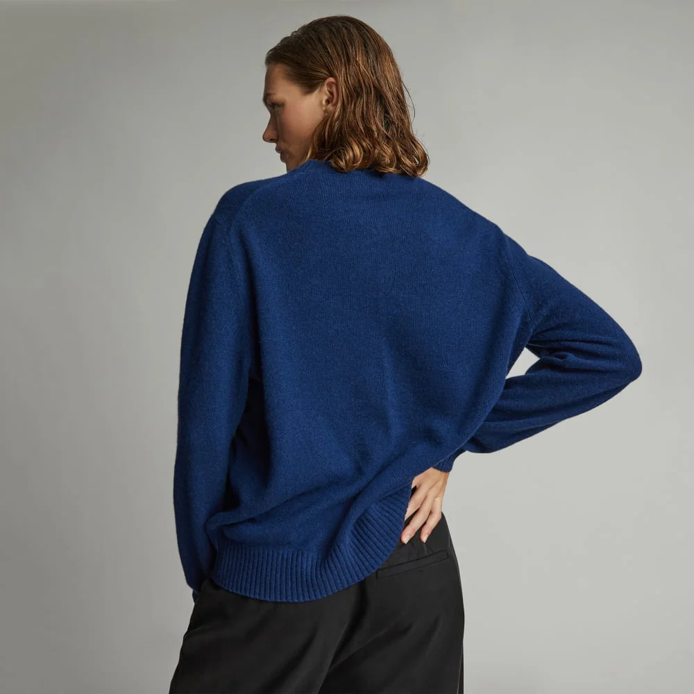 The Everyone Cashmere Crew | Bright Navy - Image 3