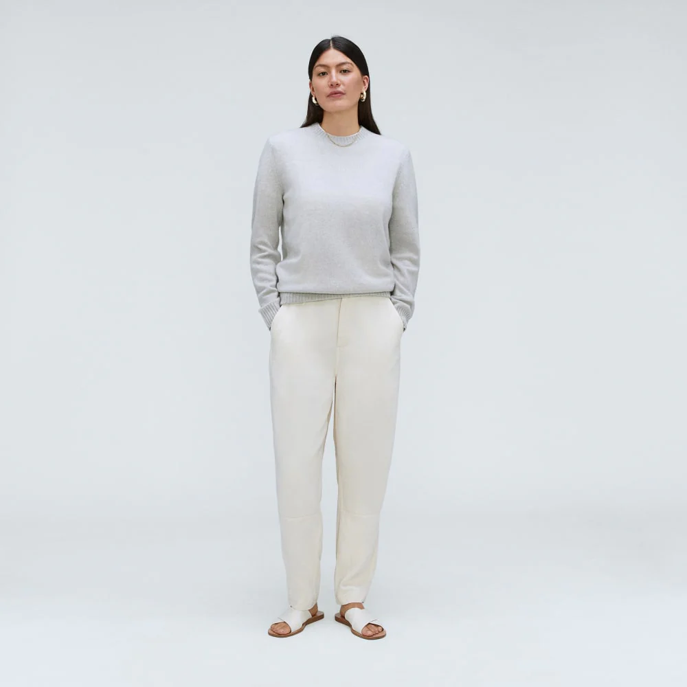 The Everyone Cashmere Crew | Pale Heather Grey - Image 7