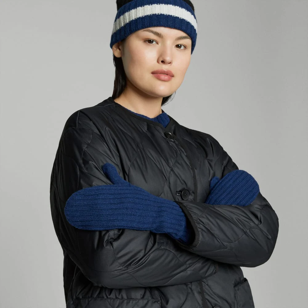 The Cashmere Mittens | Bright Navy - Image 2