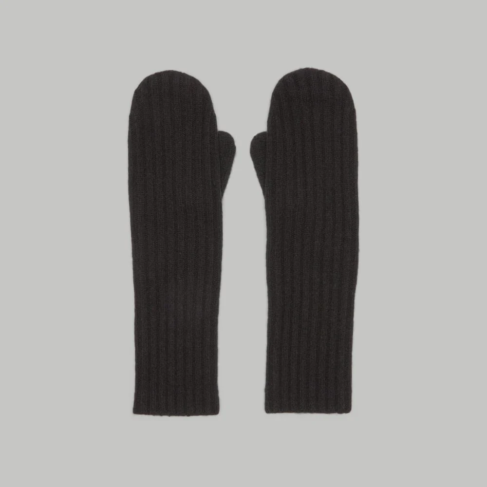 The Cashmere Mittens |  Black - Image 3