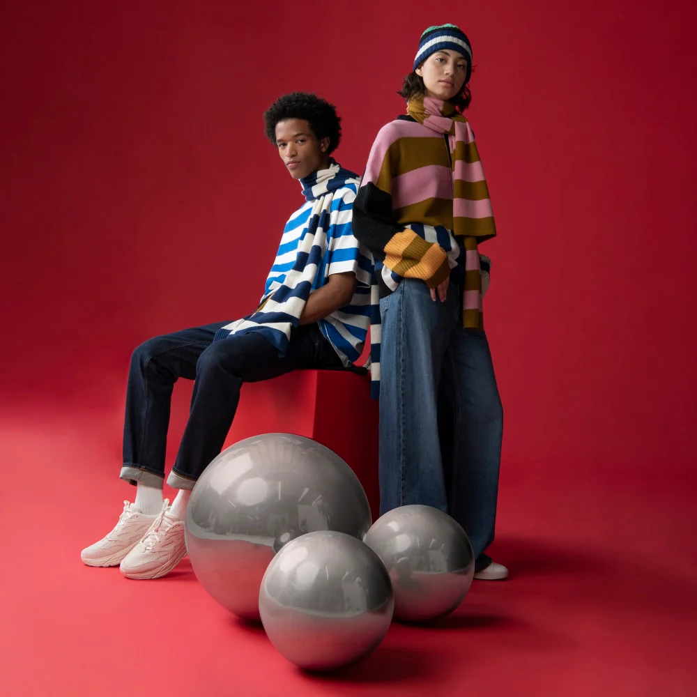 The Cashmere Scarf | Tapenade / Bubblegum - Image 4