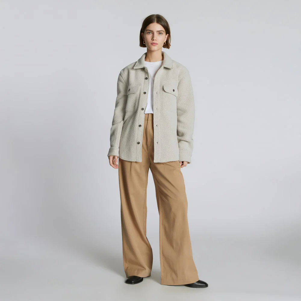 The ReNew Fleece Everyone Overshirt | Oat - Image 5