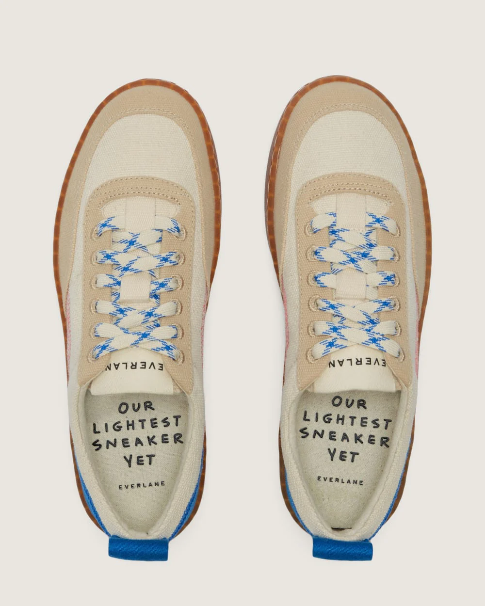The Tread-Bare Sneaker | Canvas / Lapis Blue / Classic Red - Image 2