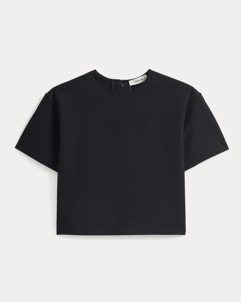Ponte Oversized Tee | Black - Image 2