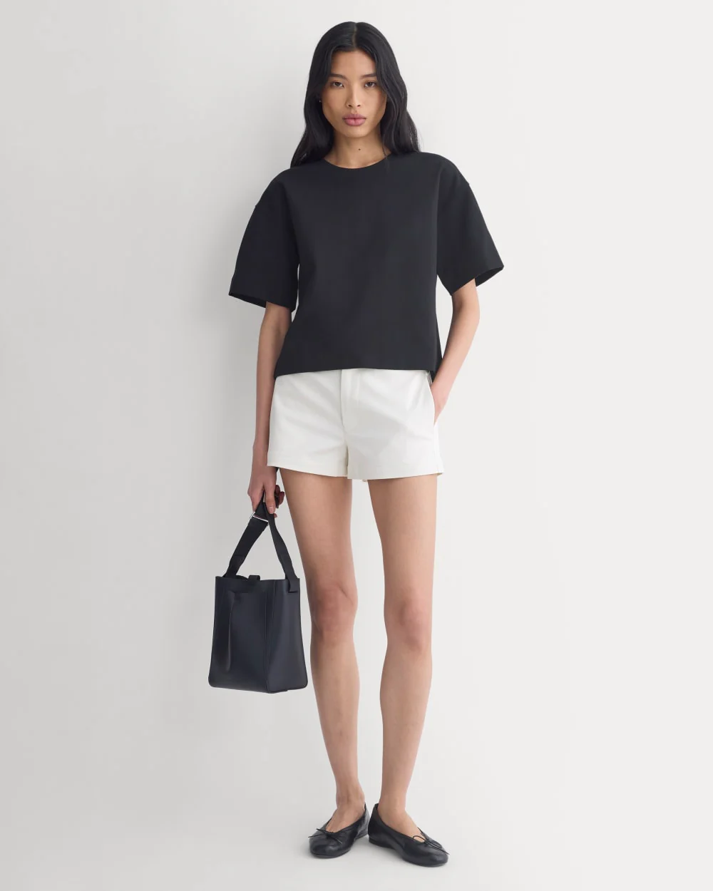 Ponte Oversized Tee | Black - Image 3