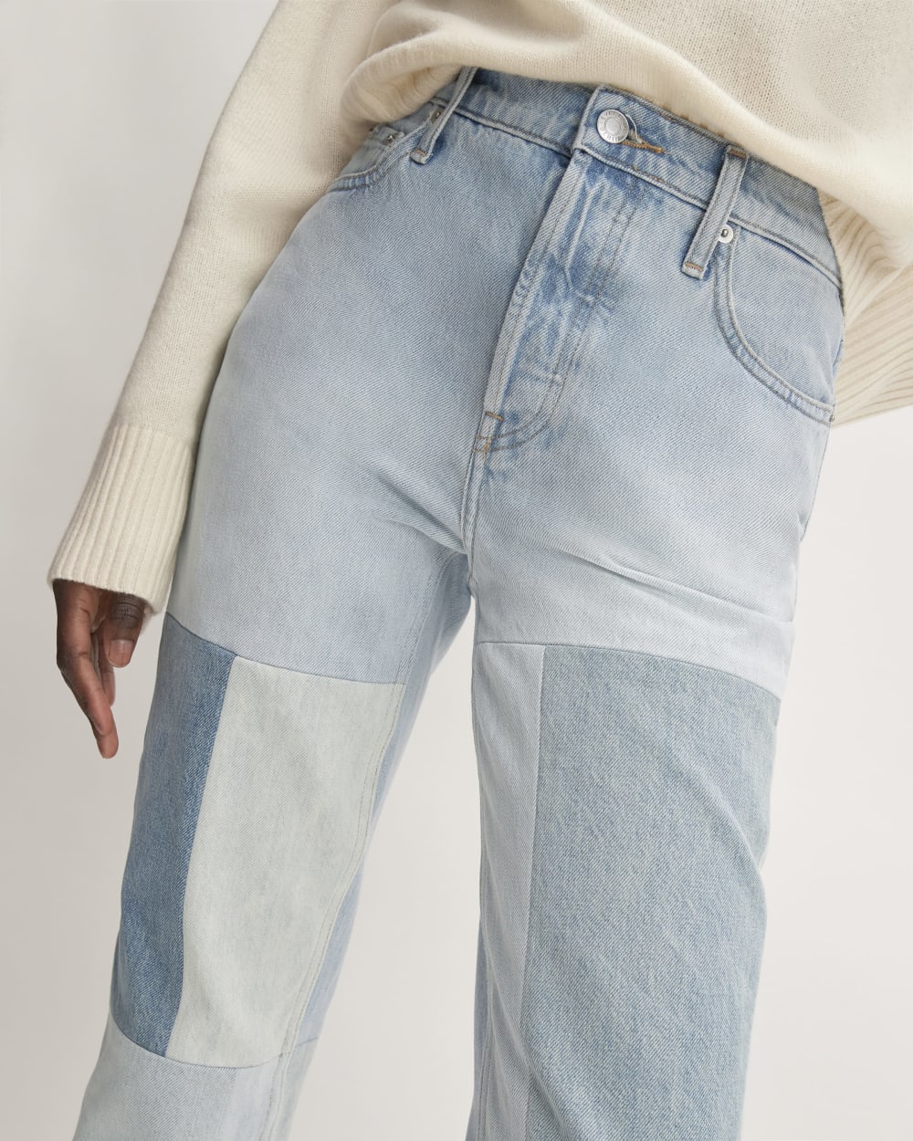 The ’90s Cheeky® Mended Jean | Patched Indigo | 26.5" Inseam - Image 5