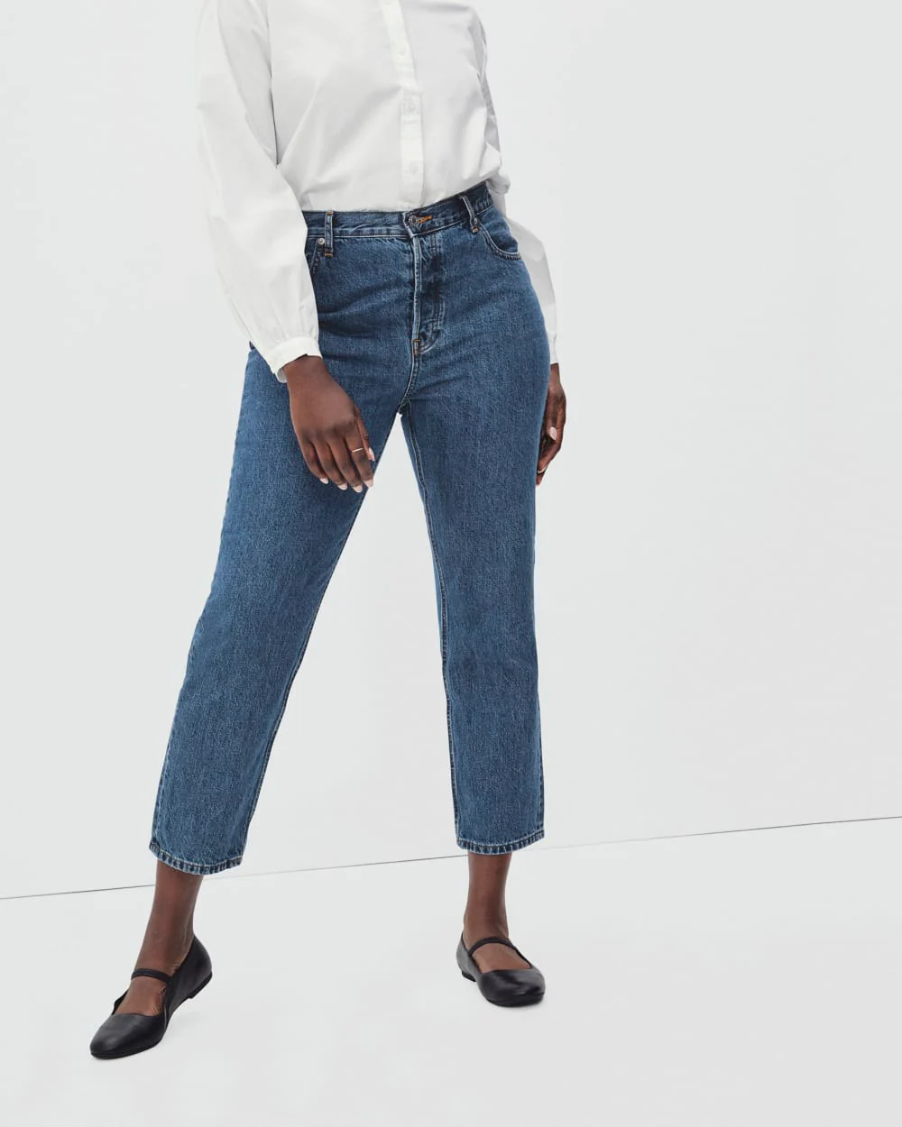 The '90s Cheeky Hourglass Jean | Medium Blue Wash | 28.5" Inseam - Image 3