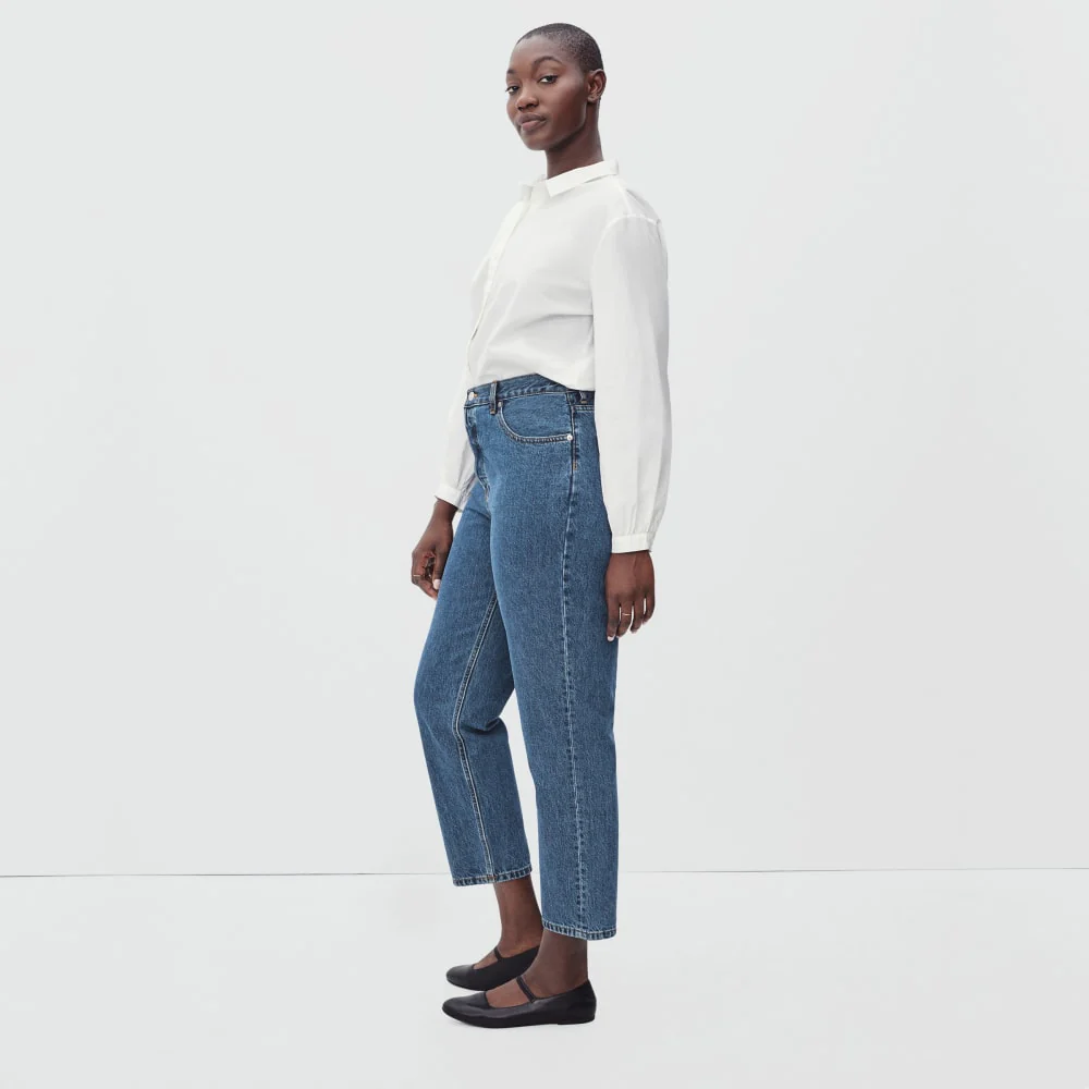 The '90s Cheeky Hourglass Jean | Medium Blue Wash | 28.5" Inseam - Image 6
