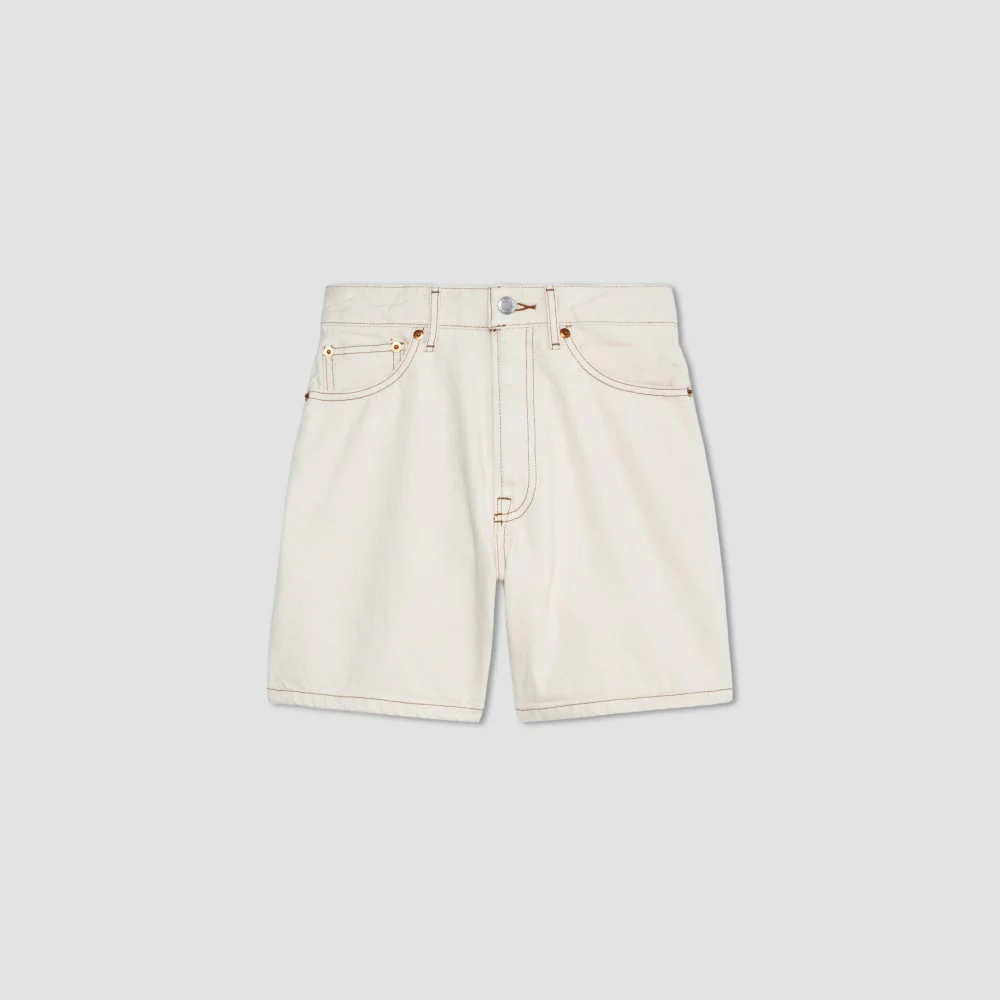 The A-Line Denim Short | Ecru - Image 2