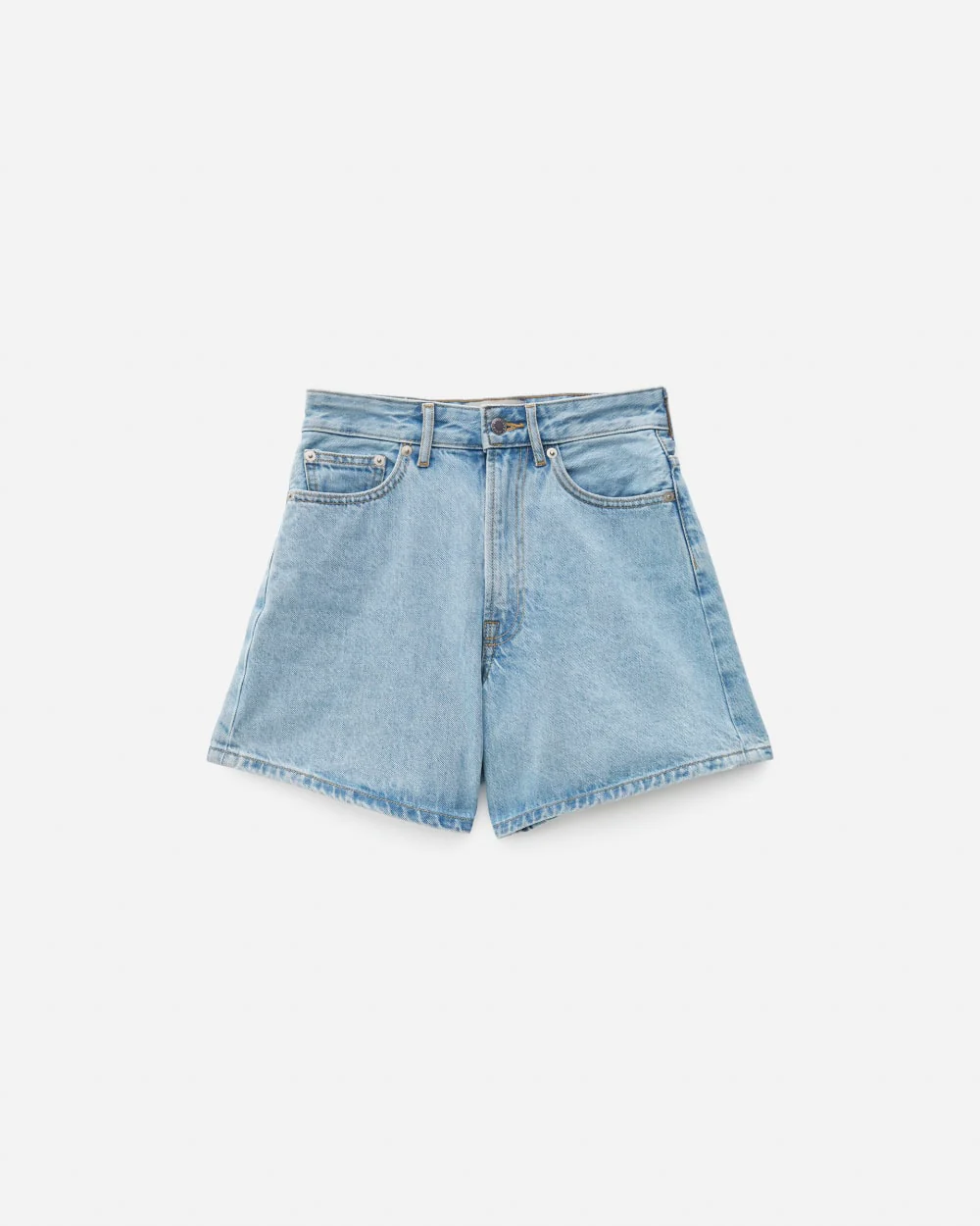 The A-Line Denim Short | Powder Blue - Image 4