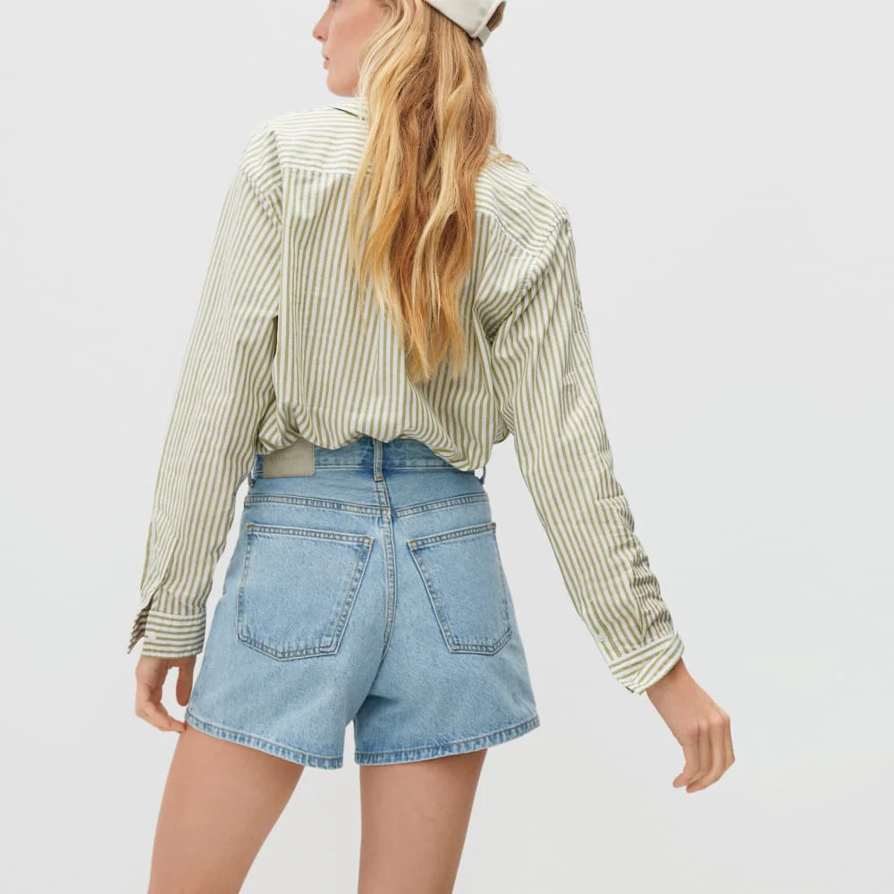 The A-Line Denim Short | Powder Blue - Image 5