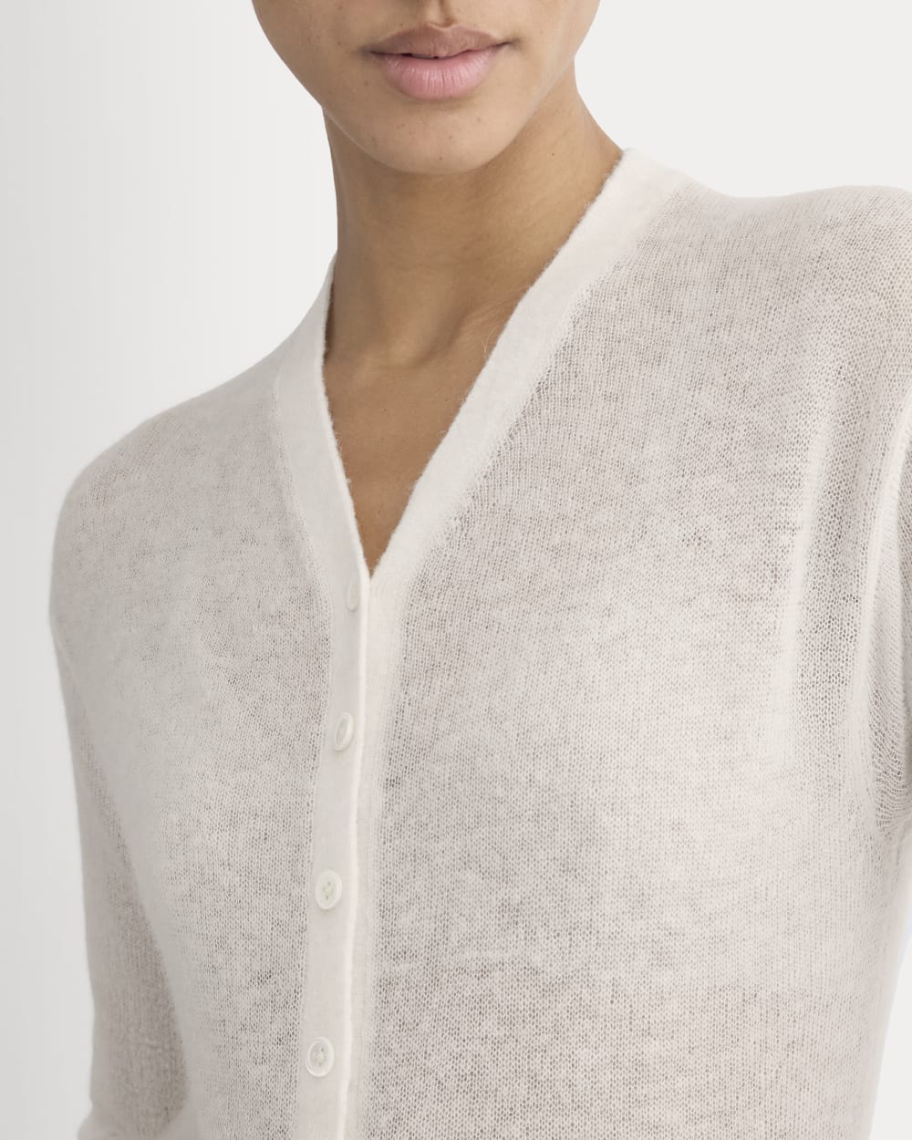 The Air Alpaca ™ High V Cardigan | Birch - Image 4