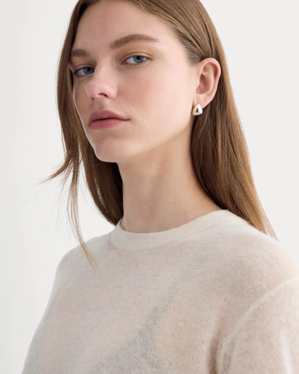The Air Alpaca™ Relaxed Crew Top | Birch - Image 4