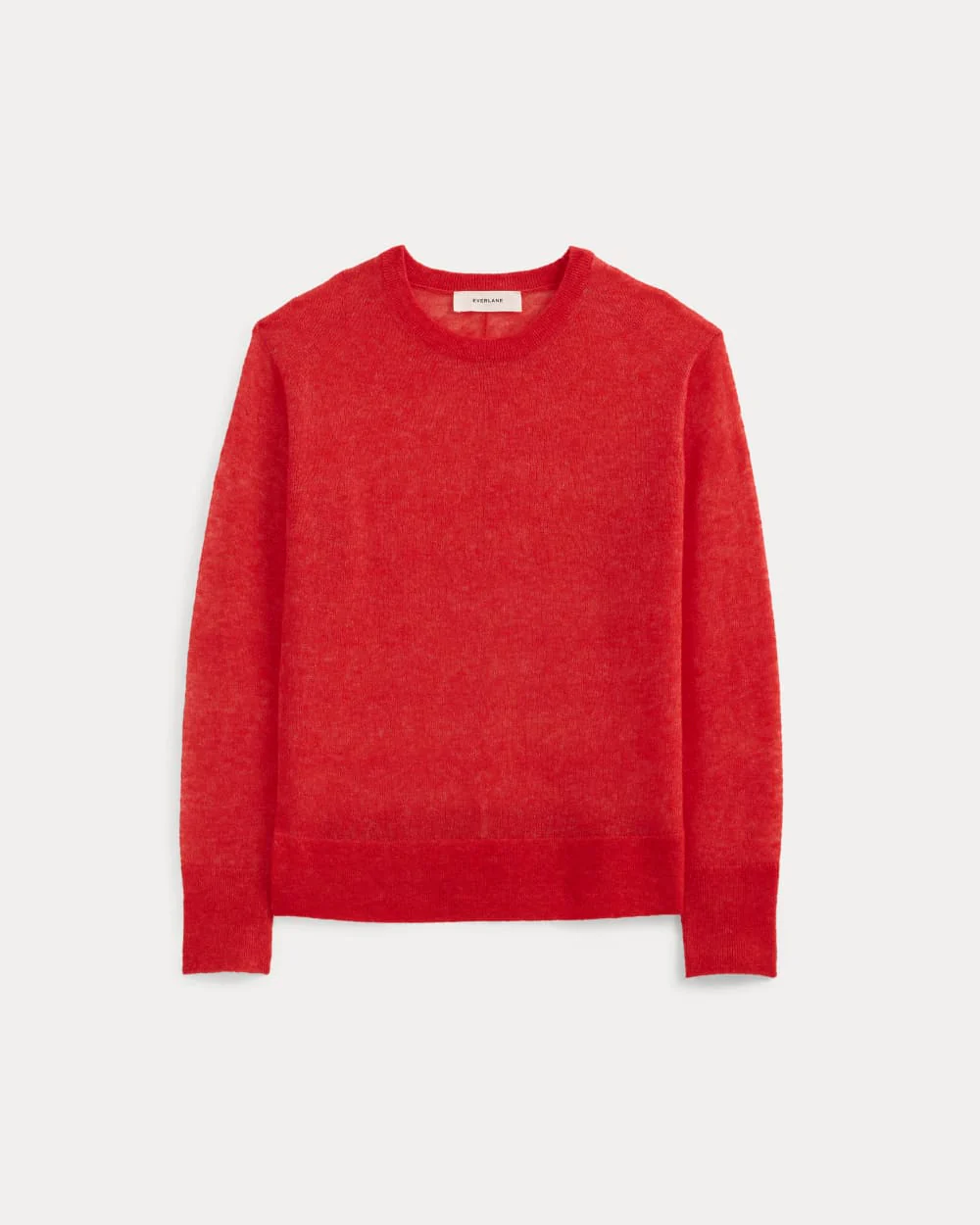 The Air Alpaca™ Relaxed Crew Top | Fiery Red - Image 2