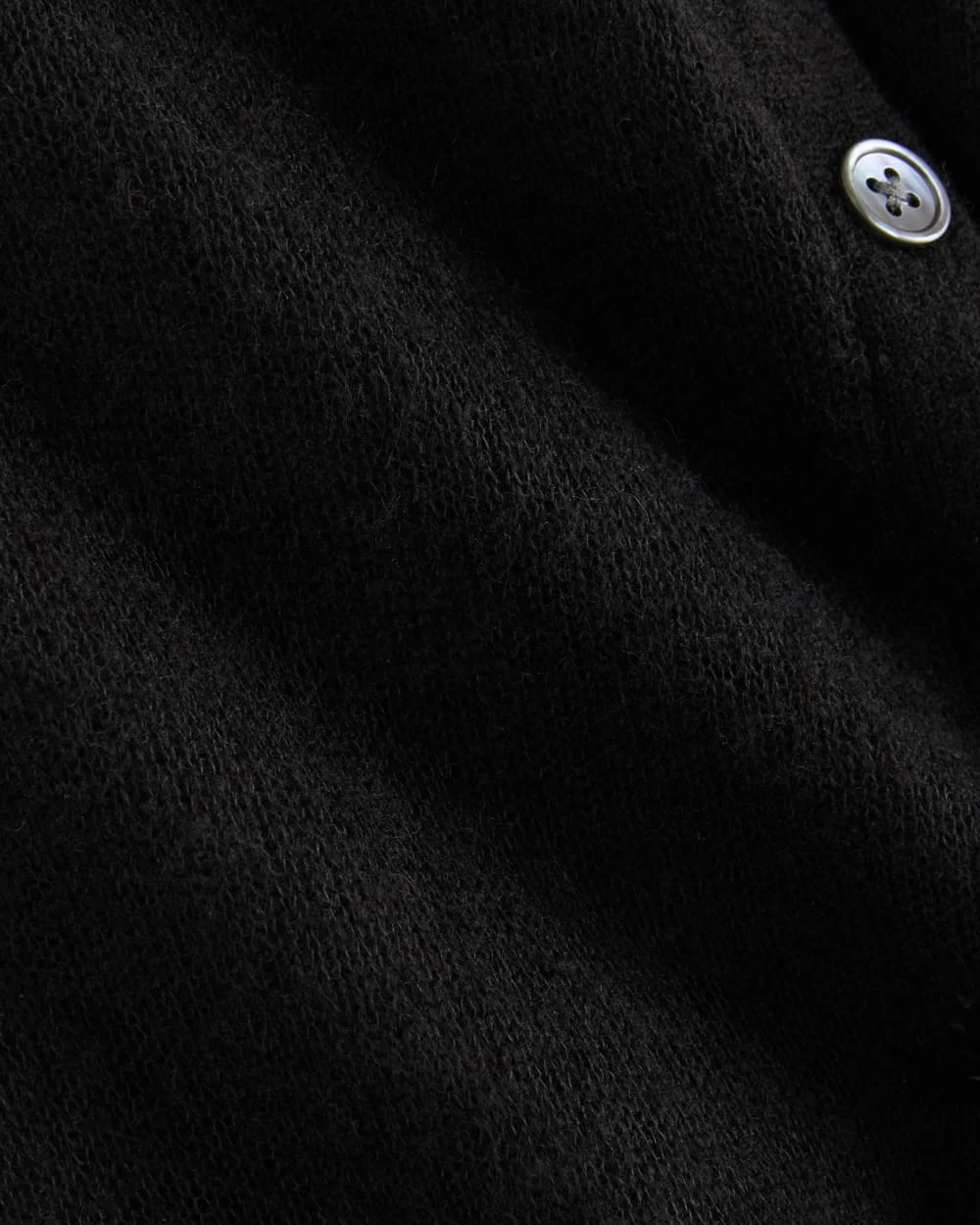 The Air Alpaca™ Short-Sleeve Cardigan | Black - Image 6