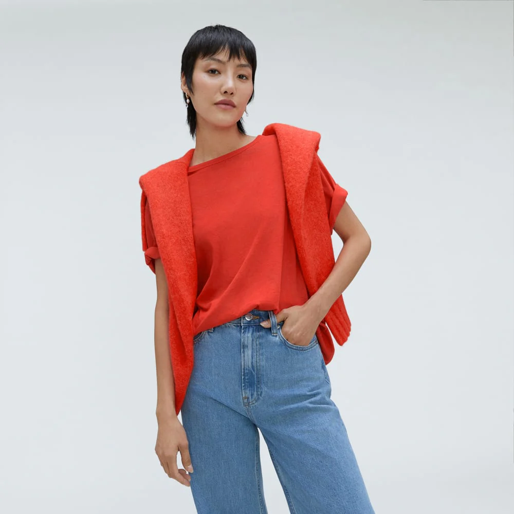 The Air Tee | Red Orange - Image 5