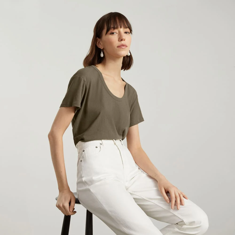 The Air Scoop-Neck Tee | Beech - Image 3