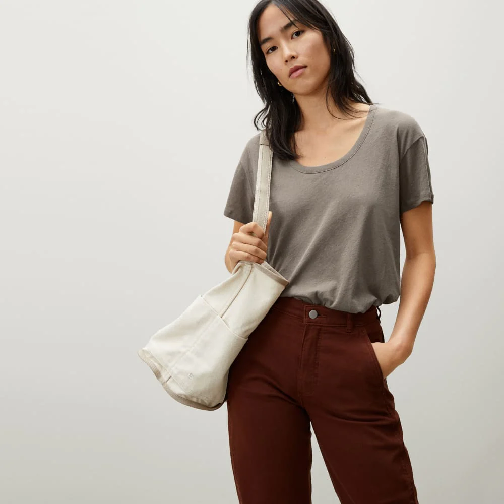 The Air Scoop-Neck Tee | Clay - Image 2
