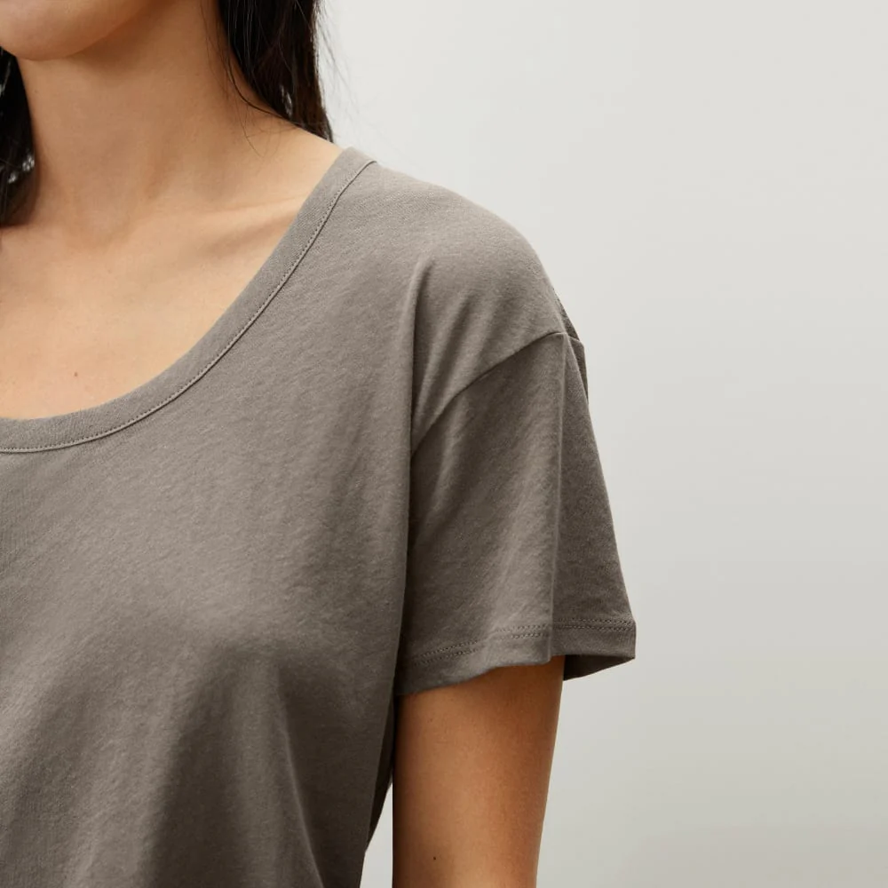 The Air Scoop-Neck Tee | Clay - Image 3