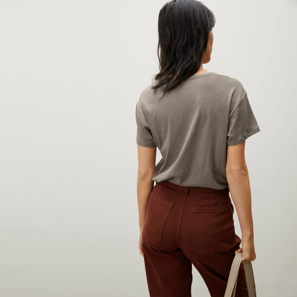 The Air Scoop-Neck Tee | Clay - Image 4