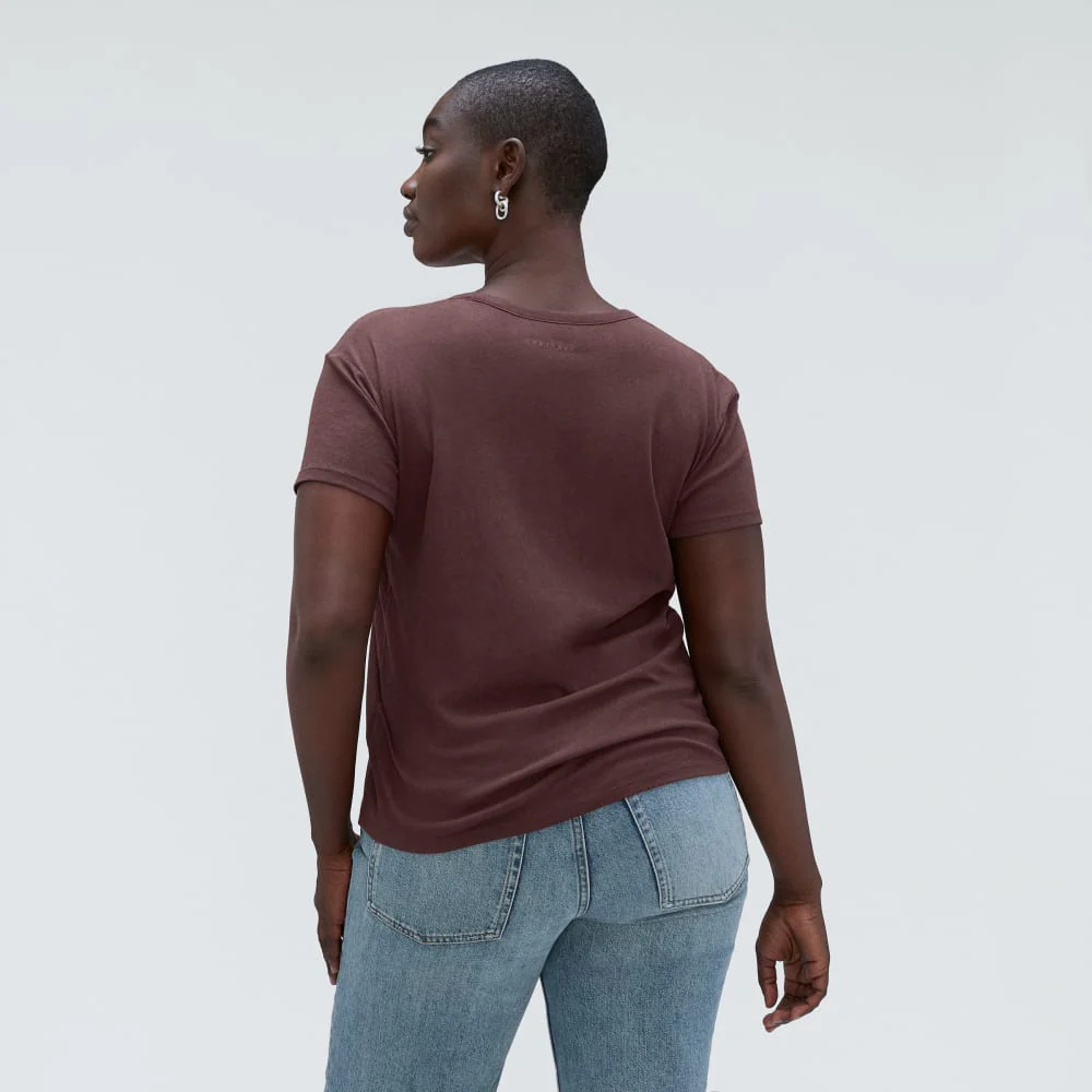 The Air Scoop-Neck Tee | Espresso - Image 3