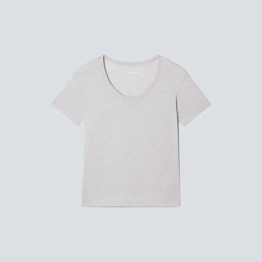 The Air Scoop-Neck Tee | Heathered Oatmeal - Image 2