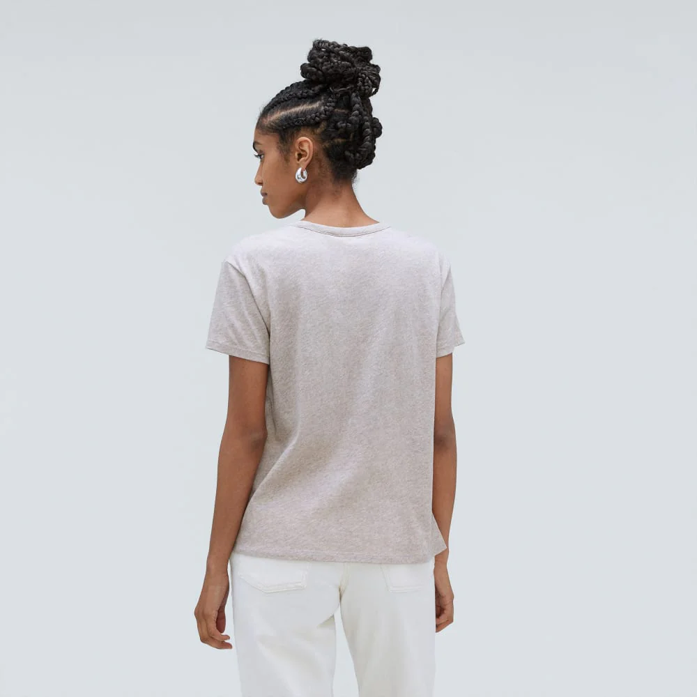 The Air Scoop-Neck Tee | Heathered Oatmeal - Image 3