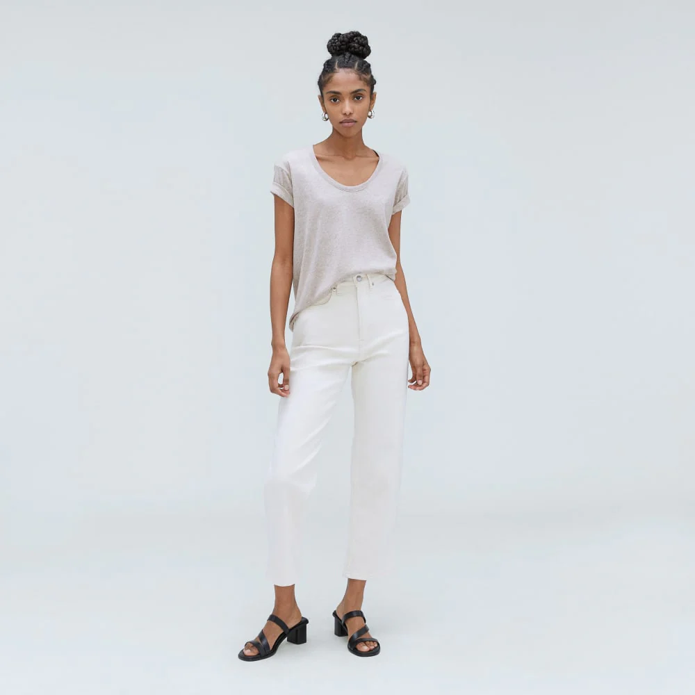 The Air Scoop-Neck Tee | Heathered Oatmeal - Image 6