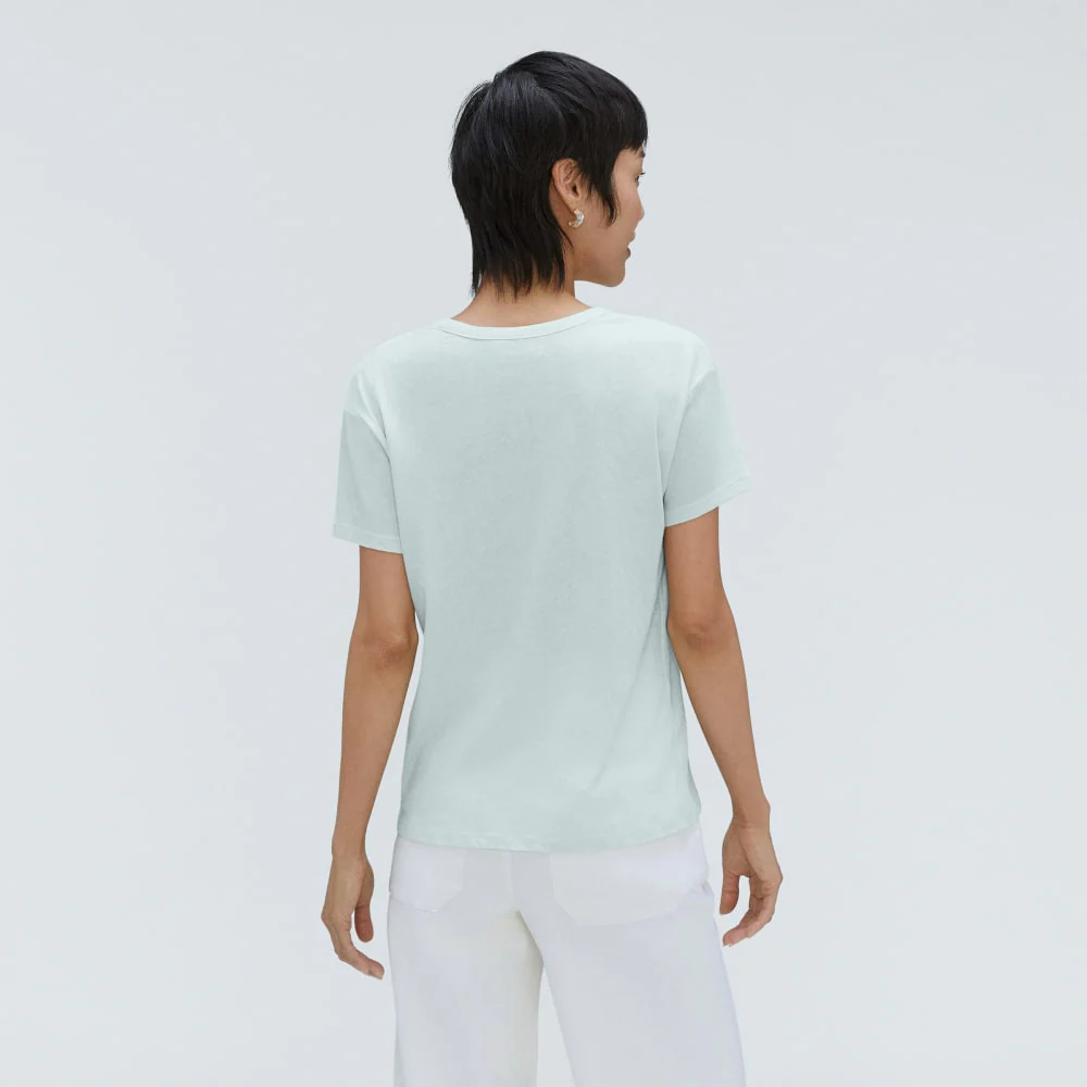 The Air Scoop-Neck Tee | Ice Blue - Image 3