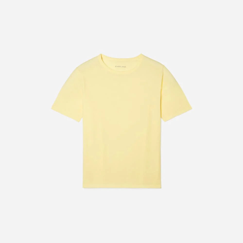 The Air Scoop-Neck Tee | Pastel Yellow